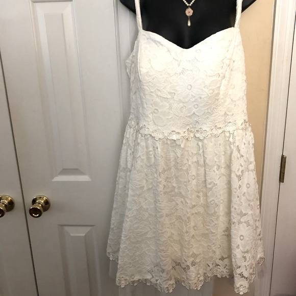 B Darlin | Dresses | B Darlin White Lace Dress With Crinling | Poshmark B Darlin | Dresses | B Darlin White Lace Dress With Crinling | Poshmark